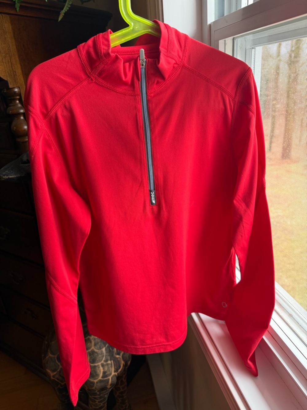 MEC Red Quarter Zip Athletic Top | Youth Size 12 | Lightweight Pullover